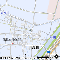 岡山県岡山市東区浅越392周辺の地図