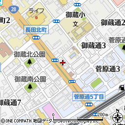 兵庫県神戸市長田区御蔵通4丁目205周辺の地図