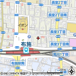 リパーク布施駅前駐車場周辺の地図