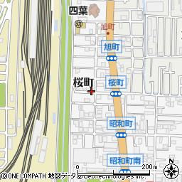 大阪府東大阪市桜町4周辺の地図