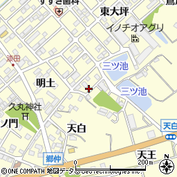 愛知県田原市神戸町新大坪101周辺の地図