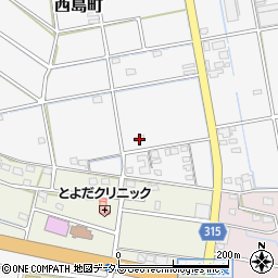 静岡県浜松市中央区西島町1000周辺の地図