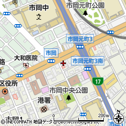 セブンイレブン大阪市岡１丁目店周辺の地図
