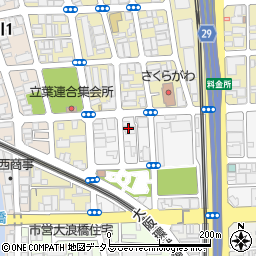 大阪商販株式会社　なにわ営業所周辺の地図