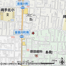 大阪府東大阪市本町1-6周辺の地図