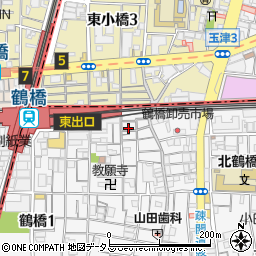 徳山商店　鶴橋店周辺の地図