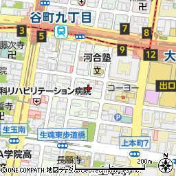 大阪府大阪市天王寺区上汐3丁目3周辺の地図