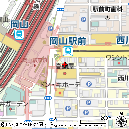 カレーハウスＣｏＣｏ壱番屋岡山駅前店周辺の地図