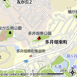 多井畑東公園周辺の地図