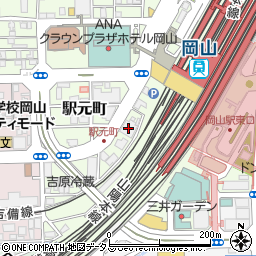 日産レンタカー岡山（岡山駅西口）店周辺の地図