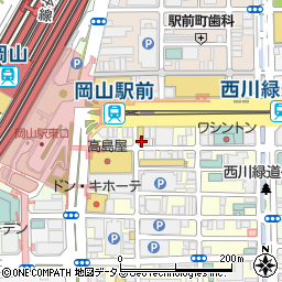 株式会社後楽不動産　ホームメイトＦＣ岡山駅前店周辺の地図