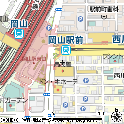 九十九 つくも 岡山駅前店周辺の地図
