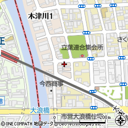 木津川金網工業所周辺の地図