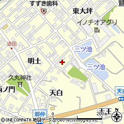 愛知県田原市神戸町新大坪95周辺の地図