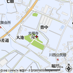 愛知県田原市豊島町大池111周辺の地図