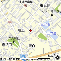 愛知県田原市神戸町新大坪92周辺の地図