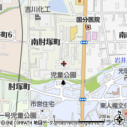 奈良県奈良市南肘塚町121-2周辺の地図