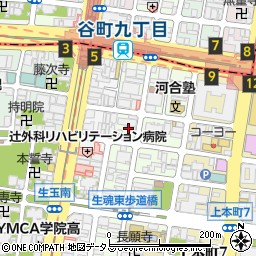 大阪府大阪市天王寺区上汐3丁目7周辺の地図