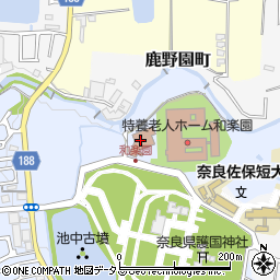 奈良社会福祉院働く広場・佐保周辺の地図