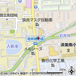 奈良三菱奈良店周辺の地図