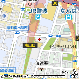 セブンイレブン大阪難波サンケイビル店周辺の地図