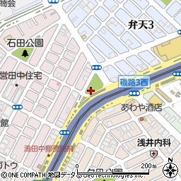 東田中公園トイレ周辺の地図