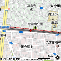 近鉄タクシー株式会社　整備工場周辺の地図