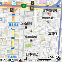 大阪府大阪市中央区日本橋2丁目2-27周辺の地図