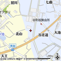 愛知県田原市豊島町天白148周辺の地図