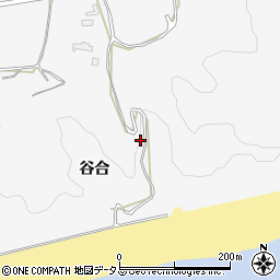 愛知県豊橋市西七根町谷合周辺の地図