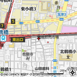 プンキッチン 鶴橋店周辺の地図