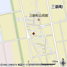静岡県浜松市中央区三新町266周辺の地図