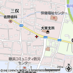 静岡県掛川市三俣522周辺の地図