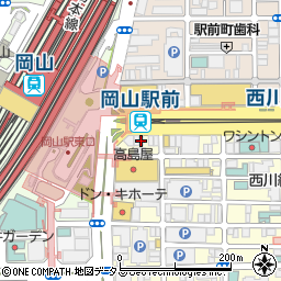 スマップル岡山駅前店周辺の地図