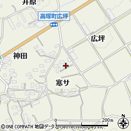 愛知県豊橋市高塚町広坪周辺の地図