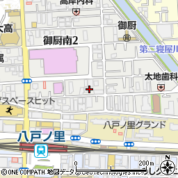 天理教摂阪分教会周辺の地図