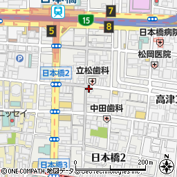 大阪府大阪市中央区日本橋2丁目2-22周辺の地図