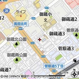 読売センター　長田中央周辺の地図