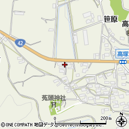 愛知県豊橋市高塚町小六田周辺の地図