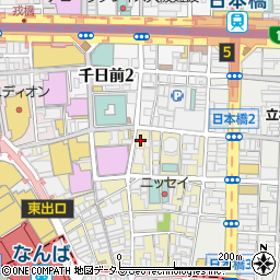 大阪府大阪市中央区難波千日前3-18周辺の地図