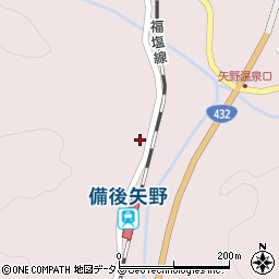 広島県府中市上下町矢多田348周辺の地図
