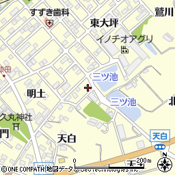 愛知県田原市神戸町新大坪99周辺の地図