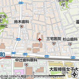 高井田保育所周辺の地図