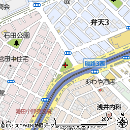 東田中公園周辺の地図