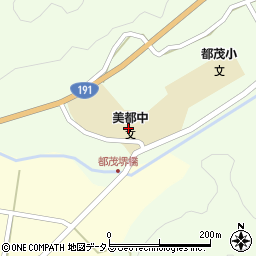 益田市立美都中学校周辺の地図