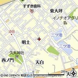愛知県田原市神戸町新大坪87周辺の地図