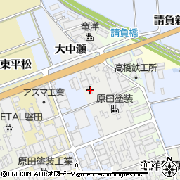静岡県磐田市大中瀬849周辺の地図