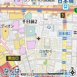 大阪府大阪市中央区難波千日前3-19周辺の地図