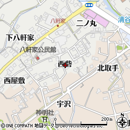 愛知県田原市田原町西砦周辺の地図