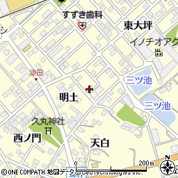 愛知県田原市神戸町新大坪68周辺の地図